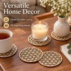 Flower of Life Wooden Coasters for Crystal Displays & Home