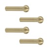 MY MIRONEY 4Pcs Solid Brass Gold Hooks Wall Mounted Coat