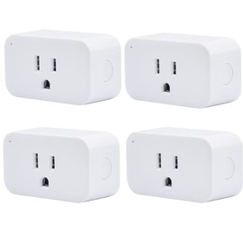 THIRDREALITY Smart Plug 4 Pack, 15A Smart Outlet with Timer Function, Zigbee Repeater, ETL Certified, Requires ZigBee Hub, No Power Meter