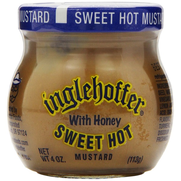 Inglehoffer Sweet Hot Mustard, 4-Ounce (Pack of 12)