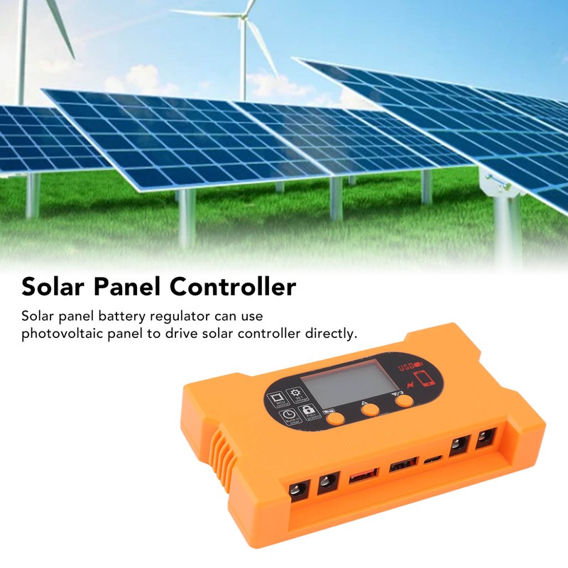 Solar Charge Controller 12V 24V Dual USB Type C Fast