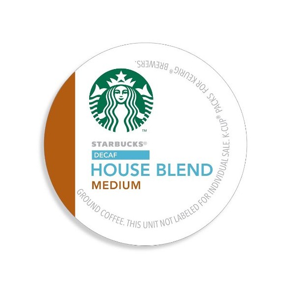 Starbucks Decaf House Blend Coffee K-Cups, 96 Count
