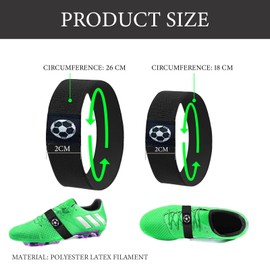 12 Stück Schnürsenkel Fixierband, Schnürsenkel Fixierband Fussball, Verhindern Dass die Fußballschuhe Sich Lösen, Fussball Schnürsenkelhalter für Sportschuhe Freizeitschuhe (erwachsenes 26*2cm)