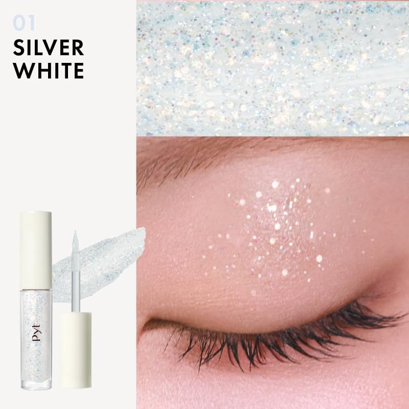Pyt Pure Nichi Glitter (01, Silver White)