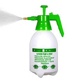 JoyTube Garden Pressure Sprayer, 2-Liter Pump Water Sprayer Bottle Portable One-Hand Grip for General Use Cleaning, Washing (Green)