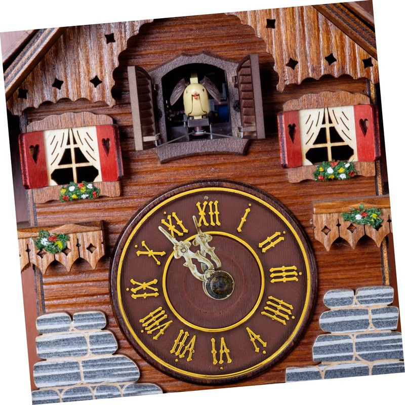 Mobestech Elegant Cuckoo Clock with Precise Timekeeping Antique Design for