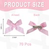 Ayzylpth 70Pcs Mini Bow Hair Clips, Small Hair Clips With
