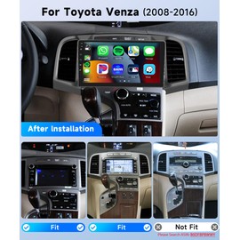 Car Radio Stereo for Toyota Venza 2008-2016 with J-B-L [4G+64G] Android with Wireless CarPlay Android Auto,9 inch IPS Touchscreen Car Stereo Bluetooth5.0,GPS,WiFi,SWC,59UI,32EQ AI DSP+HD Backup Camera