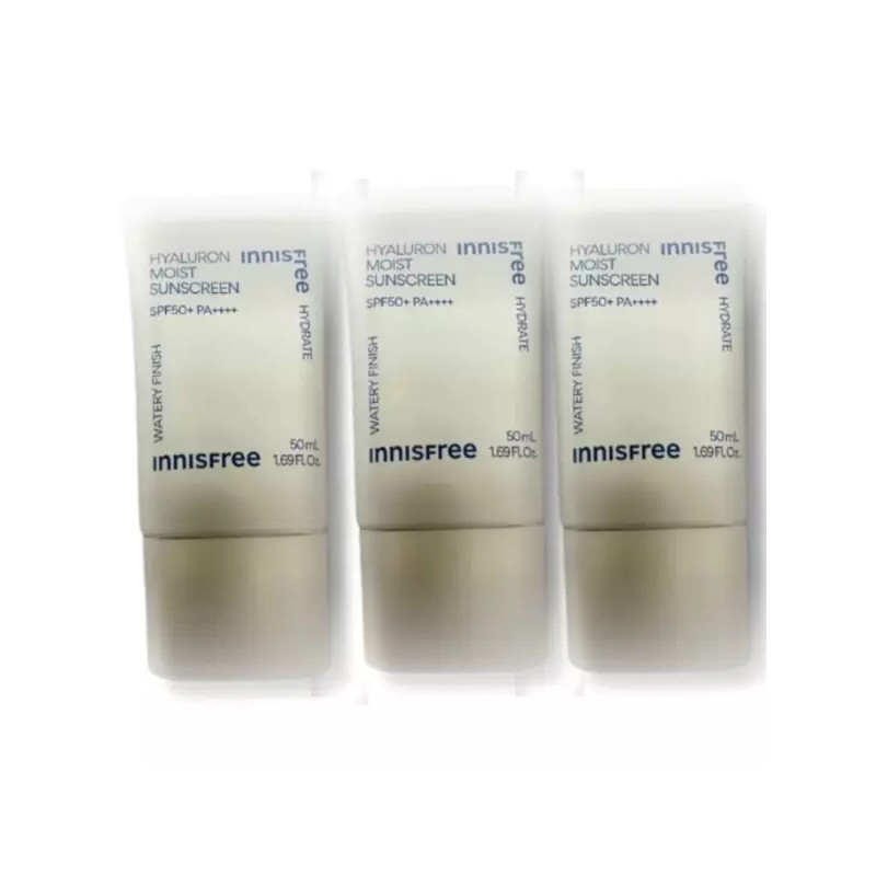 Innisfree 이니스프리 트루 히알루론 수분 선크림 50ml 3개 Innisfree True
