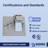 Sigma Engineered Solutions 14344 2-Gang Toggle Switch/GFCI Combination Weatherproof Cover,