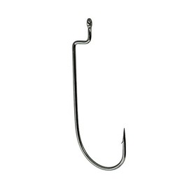 Gamakatsu Black Offset Worm Hooks Black (3/0)