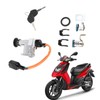 Ignition Switch Assembly Stainless Steel for Chinese GY6 Electric Scooter