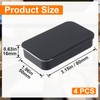 OIIKI 4 PCS Dental Floss Portable Case, Metal Sliding Dental