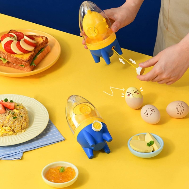 Egg Mixer Manual Egg Shaker Egg Spinner for Boiled Golden