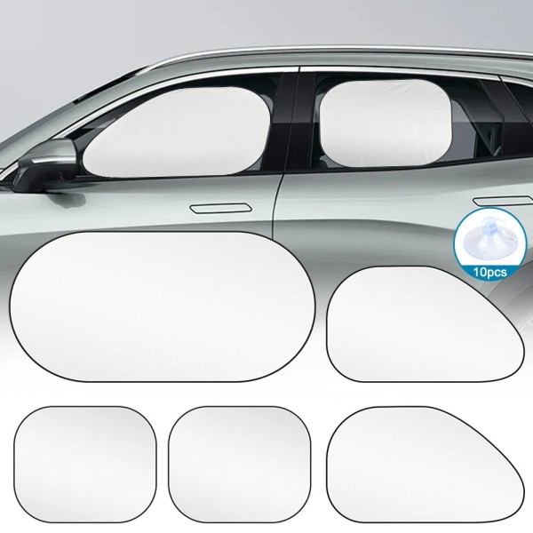 TSUINZ 5x Car Window Sun Shades - Side/Rear Windshield Covers