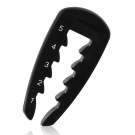 Lyreh Adjustable Golf Tee Height Gauge, Plastic Golf Tee Altimeter Ball Marker Black Portable Training Aid Essential Companion for Even Swings