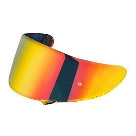 JQF Gear Motorcycle Helmet Visor Compatible with Z7 Replacement Face Shield Helmet Accessories (Chrome Red)