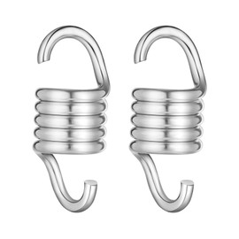 OWAYOTO Porch Swing Springs Hammock Chair Spring Punching Bag Spring Hangers Extension Spring Suspension Hook Ceiling Mount Porch Swings 2 pcs