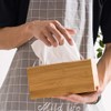 FOROREH Tissue Dispenser Cosmetic Tissue Box Bamboo Tissue Dispenser Tissue