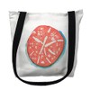 Betsydrake TY092S 13 x 13 in. Coral Sand Dollar Tote