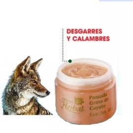 Arabela Grasa de Coyote Pomada Analgesica hecho en Mexico para desgarres y calambres 60g