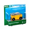 BRIO World Animal Safari Elephant & Wagon Toy Train for