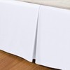 LinenHome White Box Pleated Base Valance Sheets Double Bed Skirt
