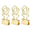 100 Pcs Mini Binder Clips Flower Shape Strong Clamping Force