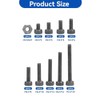 Tornillo de cabeza hueca hexagonal M2.5, 300 piezas M2.5 X