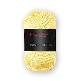 Pro Lana Basic Cotton 50 g - Choice of Colours (21 - Pastel Yellow)