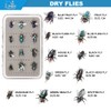YZD Realistic Trout Hand Tie Fly Fishing Flies Collection Dry