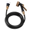 Iris Ohyama GKH-5 Φ9 Cut Hose with Gun, Black, 16.4
