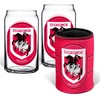 St George Dragons NRL Rugby League Can Glasses and Can Cooler
