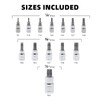 CCLIFE 13Pcs Torx Bit Socket Socket Socket Wrench Set T8-T60