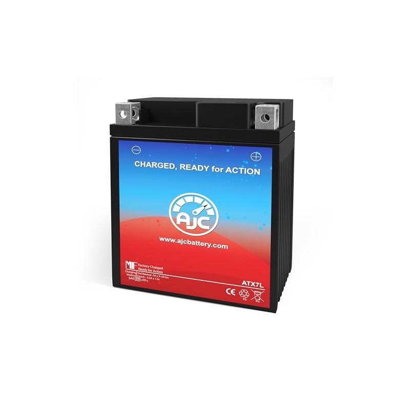 AJC Battery Compatible with Power Source WP7L-BS Powersports Battery