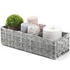 [Larger Compartments] Toilet Tank Topper Paper Basket - Multiuse Hand