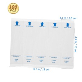 Beavorty 100pcs Disposable Covers Fit Safe Pe Material for Accurate Readings Protects Against Germs for Home and Use