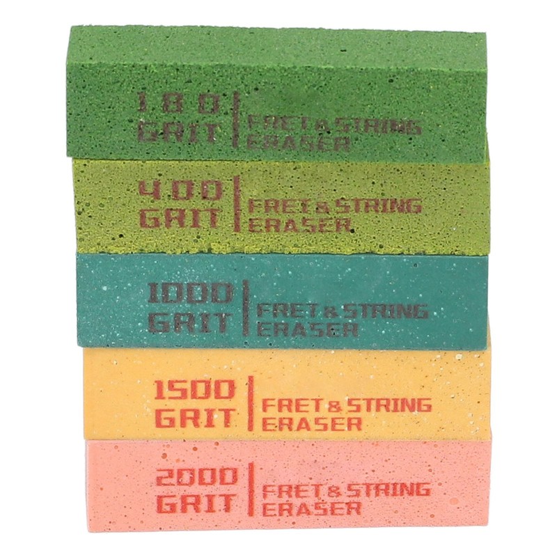 5Pcs Guitar Fret String Eraser 180 400 1000 1500 2000