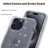 Aircawin Compatbile with 15 Pro Max Case Clear Glitter,Full Protective