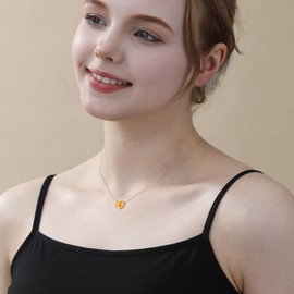 Semoya Gold Softball Necklace for Women Girls, Softball Themed Mom Pendant Chain Jewelry Player Mothers Day Graduation Gifts Ideas Teen Teenage Kids Girl Age Softball Accessories Stuff Things