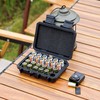 24 Slots CR2 CR123 CR123A Lithium Battery Organizer Case, IP67