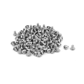 sourcingmap® M3x4mm 304 Stainless Steel Button Head Hex Socket Cap Screws Fastener 120pcs