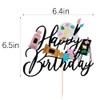 LVEUD Decoración para tarta de feliz cumpleaños, decoración para tarta