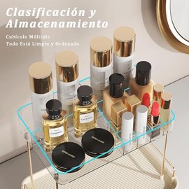 Organizador de Maquillaje con Cajones, Acrilicos Organizadores para Cosméticos Transparente Gran Capacidad, Caja de Almacenamiento para el Cuidado de 