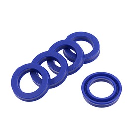 YOKIVE 5 Pcs UN Radial Shaft Seals, Industry PU Oil Seals for Hydraulic Cylinders (Blue, 20-mm ID x 30-mm OD 6-mm Width)