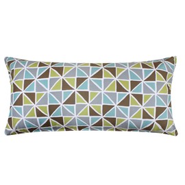 Silver Fern Decor Extra Long Cotton Lumbar Sham Pregnancy Maternity Body Pillowcase for Bed Headboard Couch Sofa | 20 x 54 Inches Zippered Body Pillow Cover, Green Brown