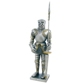 VOGLER Joh. Vogler GmbH Veronese Knight Pewter Figurine Standing with Lance 14 cm Knight