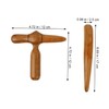 Beavorty 2pcs Natural Wood Gua Massage Scraping Board for Ergonomic