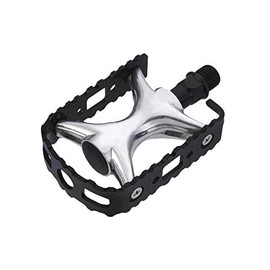 Raleigh - REA426 - Alloy Platform Bicycle Pedal with Steel Cage for Trekking and Leisure Cycling with 9/16 Inch Steel Axle in Black