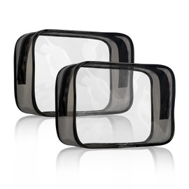 Clear Makeup Bag Travel Toiletries Bag Clear Cosmetic Bag Travel Cosmetic Bag Toiletry Bag Women Travel Toiletry Bag Men Cosmetic Travel Bag Makeup Travel Bag Small Makeup Bag Small Cosmetic Bag 2 PCS